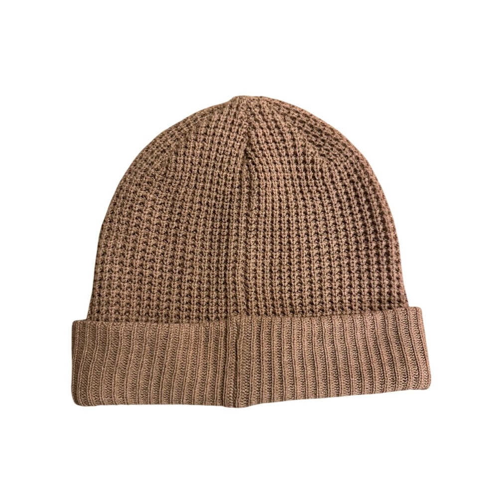 Smartwool Waffle Knit Folded Beanie in Light Brown - Picture 4 of 4